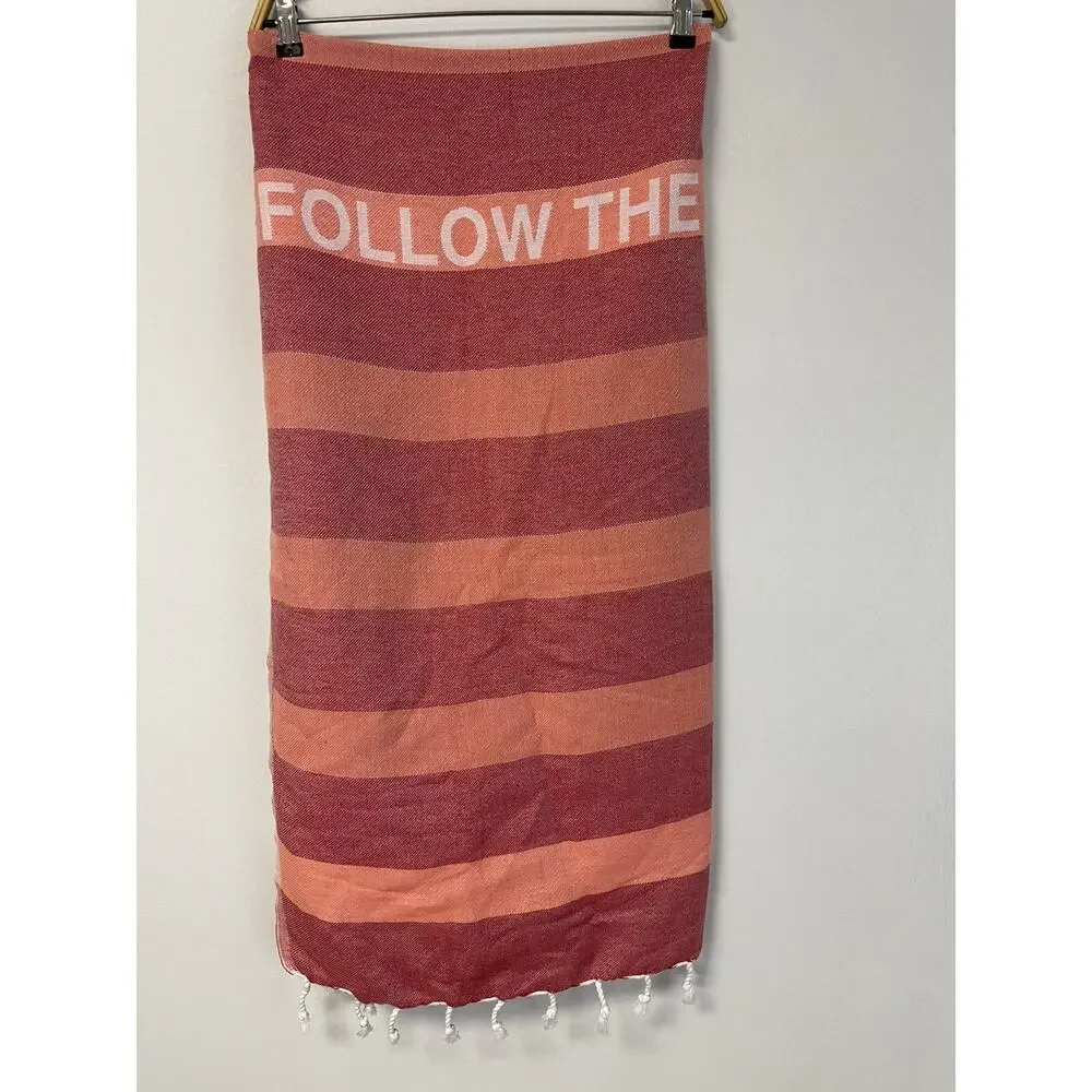 My Hamam Turkish Towel Cotton Bath Beach Hammam Peshtemal Sauna Long Red N116
